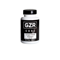 Thumbnail for IQ Nootropics Presents: GZR 750mg Grape Seed Extract Capsules – Cardiovascular Health, Blood Pressure & Skin Support – 30 Vegan Capsules