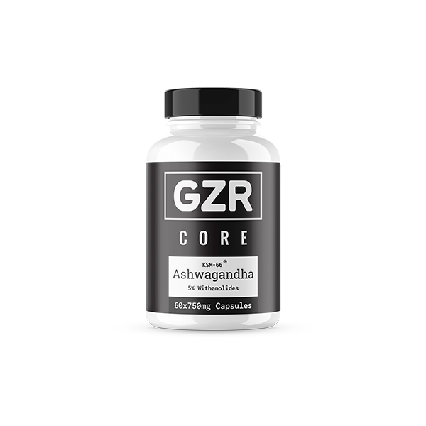 IQ Nootropics Presents: GZR KSM-66 Ashwagandha Capsules – 750mg Premium Adaptogen for Stress Relief, Energy & Testosterone Support – 60 Vegan Capsules