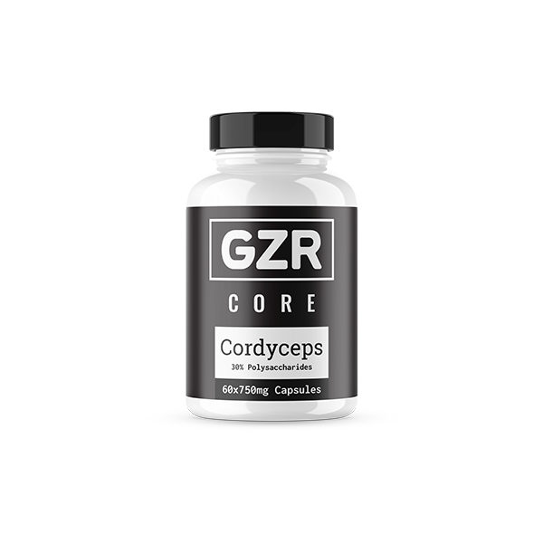 IQ Nootropics Presents: GZR Cordyceps Capsules – 750mg Energy, Stamina & Vitality Support – Adaptogenic Mushroom – 60 Vegan Capsules