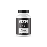 Thumbnail for IQ Nootropics Presents: GZR Chaga Capsules – 750mg Immune & Antioxidant Support – Cellular Health Mushroom – 60 Vegan Capsules